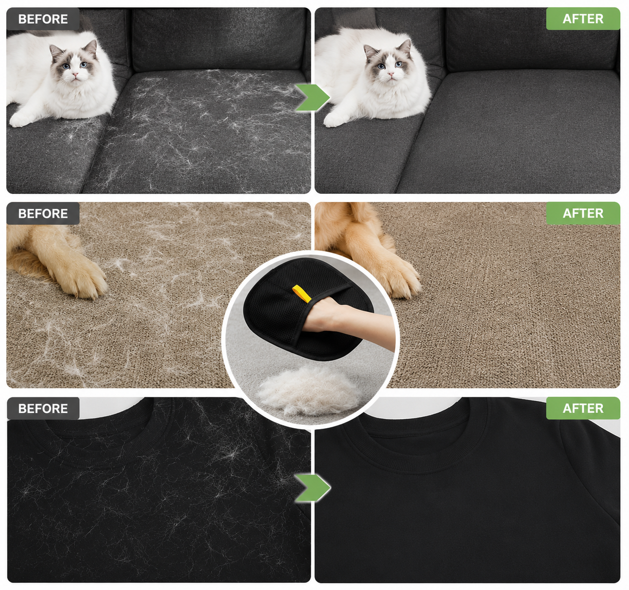 Magic Pet Hair Remover Gloves