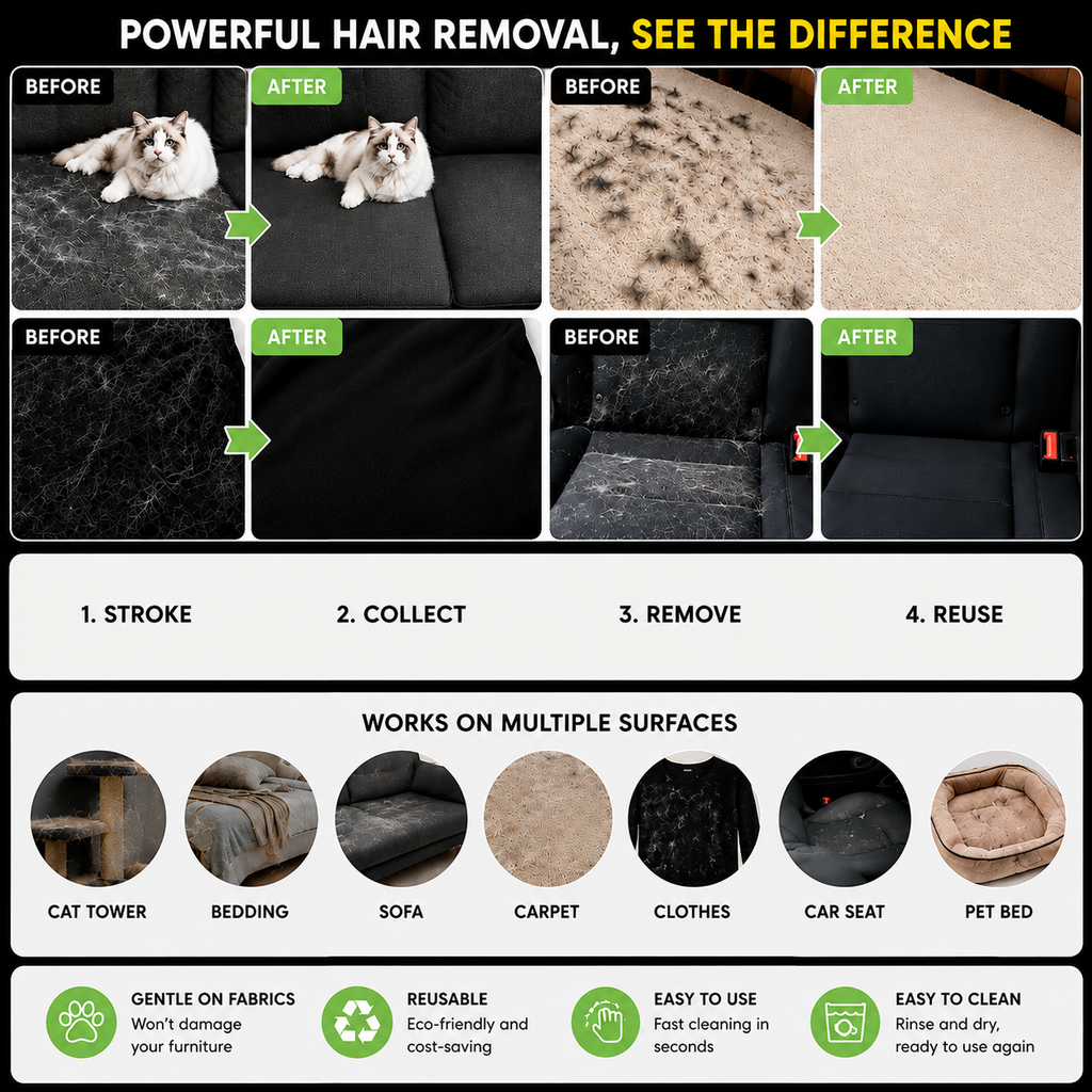 Magic Pet Hair Remover Gloves